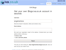 Tablet Screenshot of angelrainbow.blogs.iva.co.uk